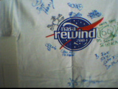 autographed NASA REWIND TEE